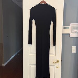 Elegant Black Long Sleeve Dress